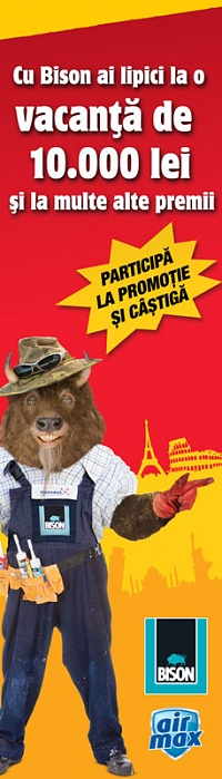 Raft eye catcher campania publicitate Bison 2014