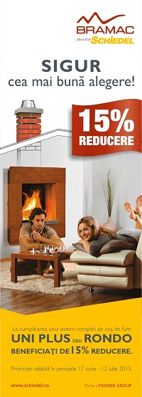 Afis reclama promotie Schiedel (iunie)